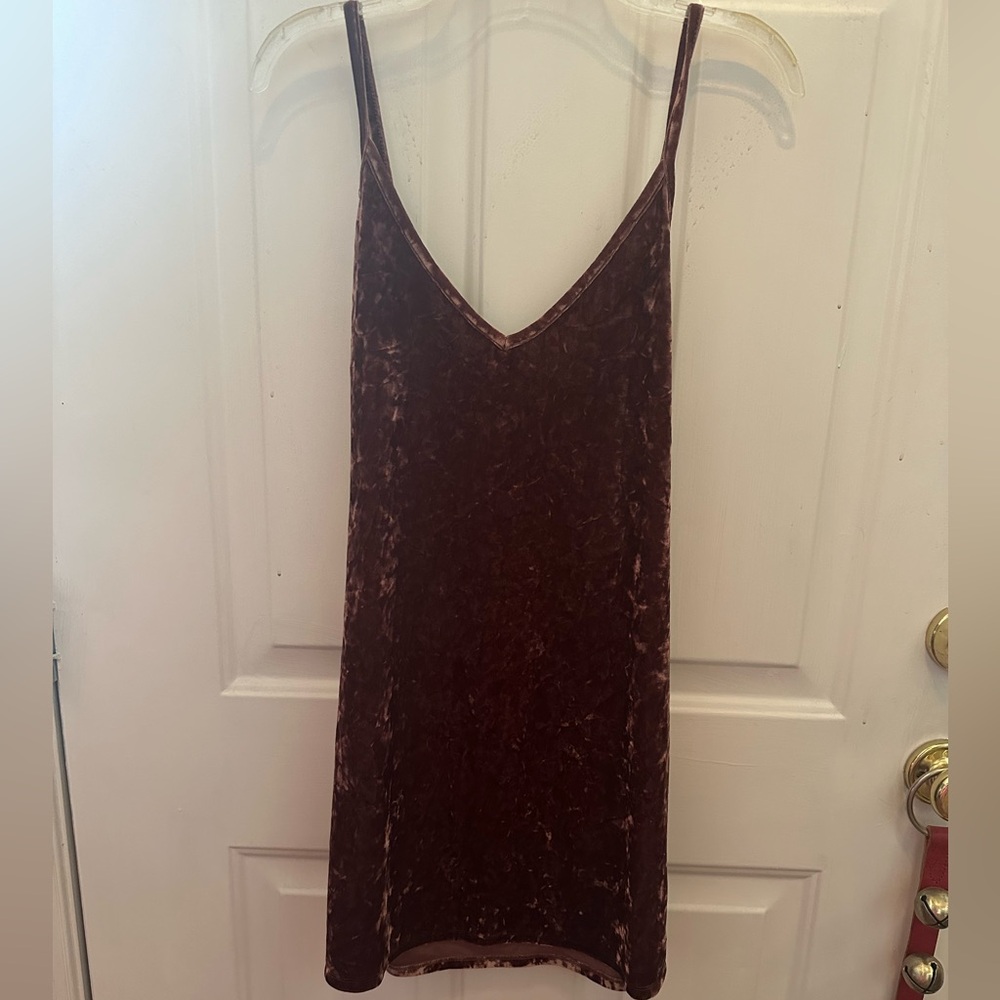 Mauve velvet tunic top - Picture 2 of 3